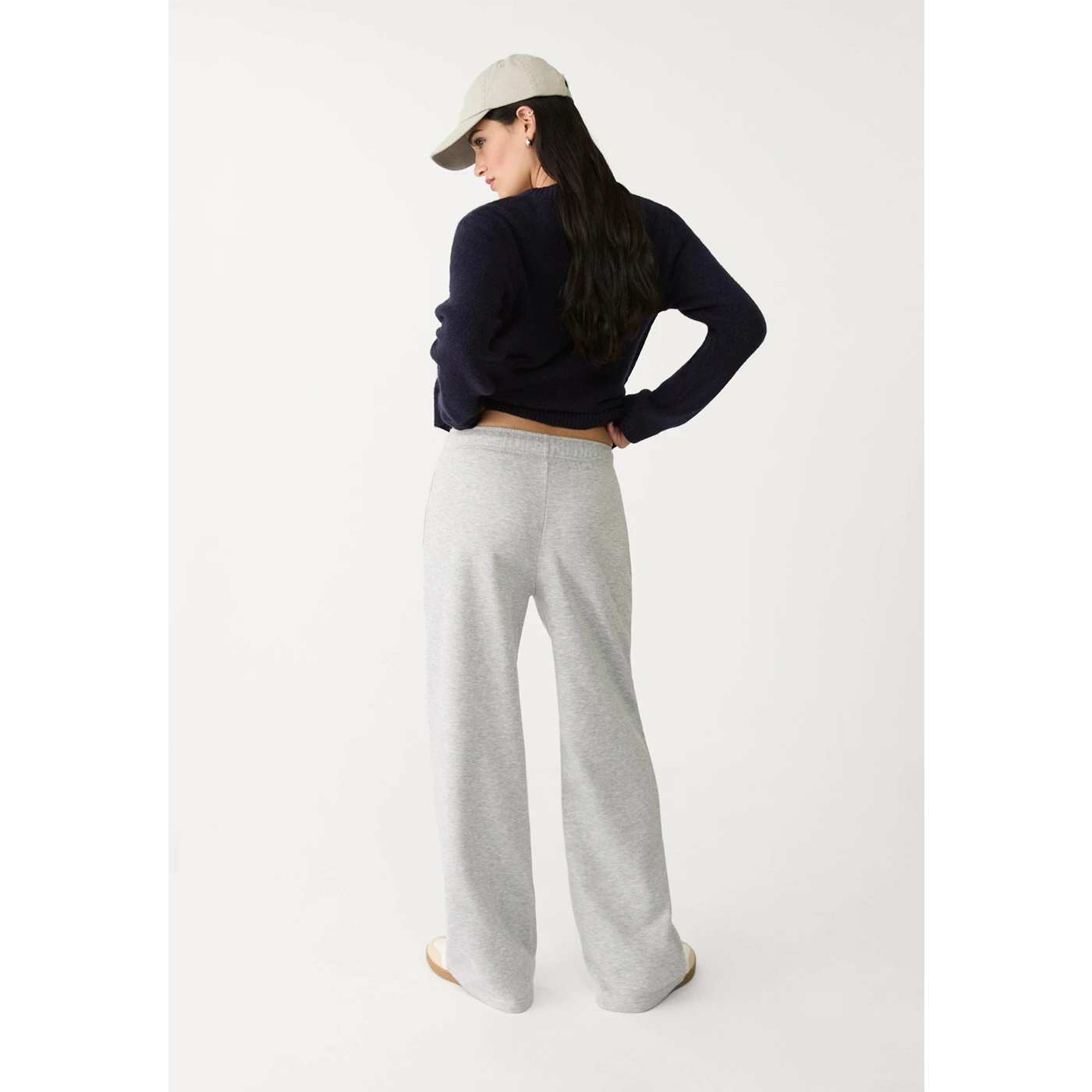 Grey Wide Leg Trousers | Montivo Pakistan