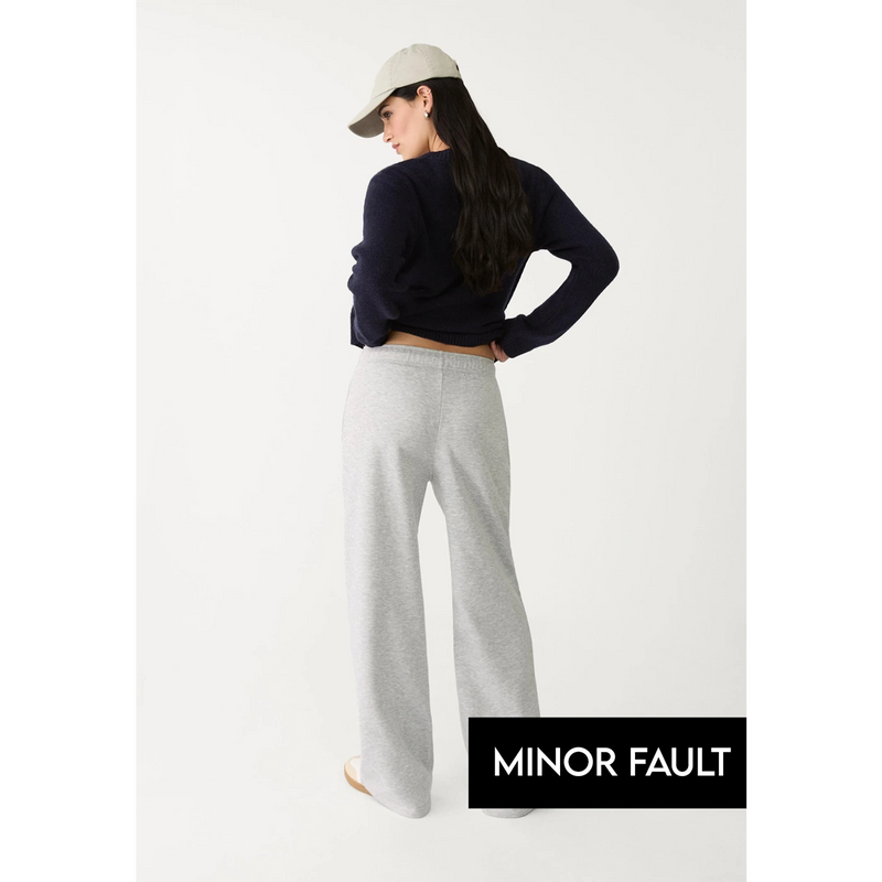 (Minor Fault) Grey Wide Leg Trousers | Montivo Pakistan