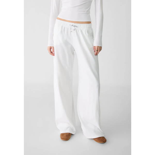 White Wide Leg Trousers | Montivo Pakistan