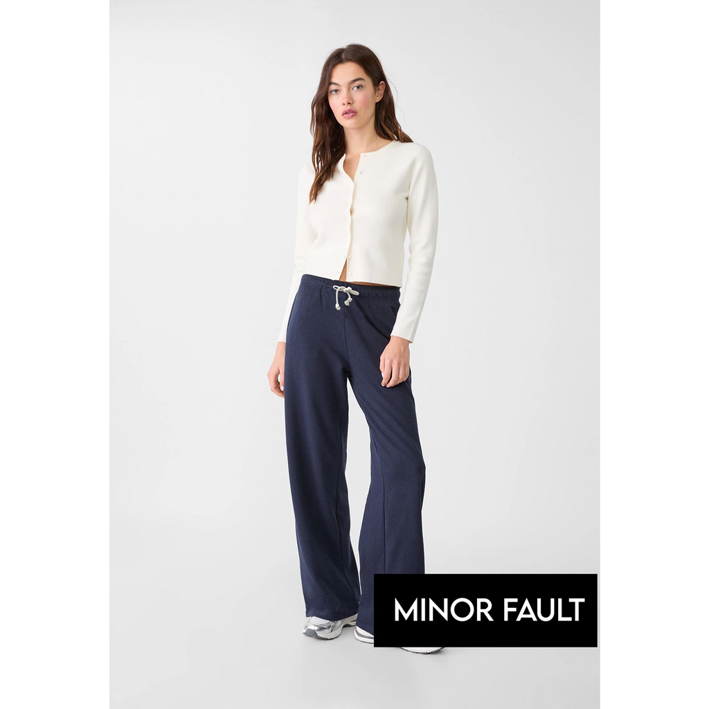 (Minor Fault) Navy Wide Leg Trousers | Montivo Pakistan