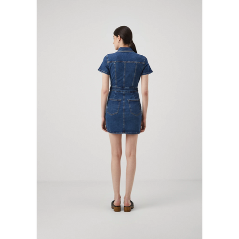 Blue Denim Mini Dress | Montivo Pakistan