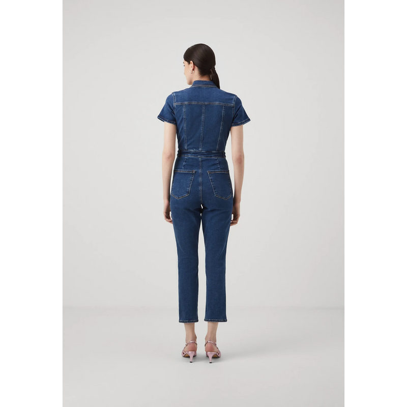 Blue Denim Zipper Jumpsuit | Montivo Pakistan