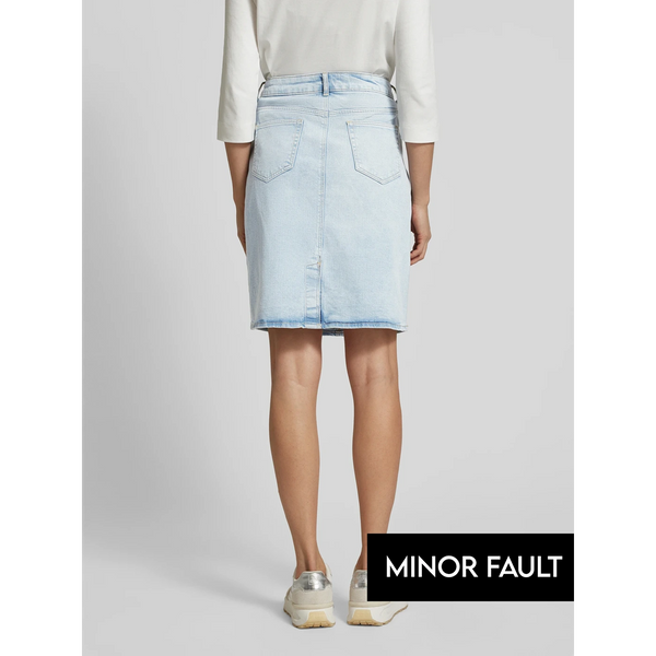 (Minor Fault) Light Blue Knee-Length Denim Skirt | Montivo Pakistan