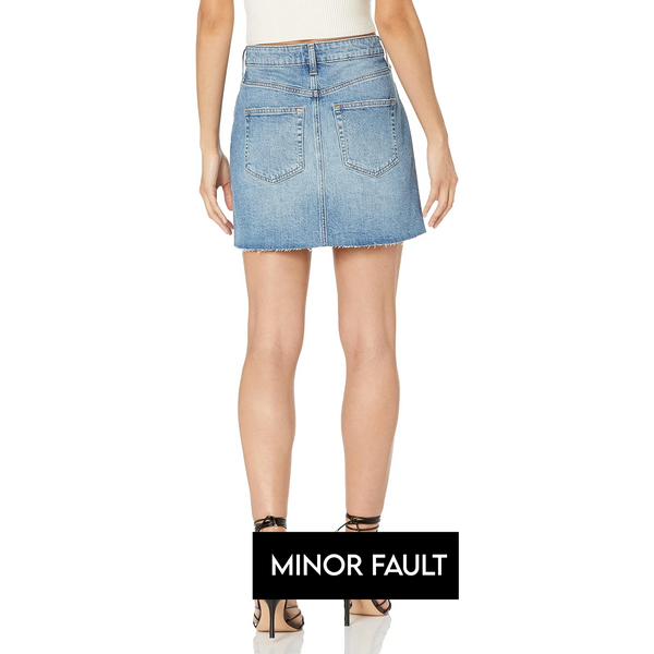 (Minor Fault) Light Blue Mini Denim Skirt | Montivo Pakistan