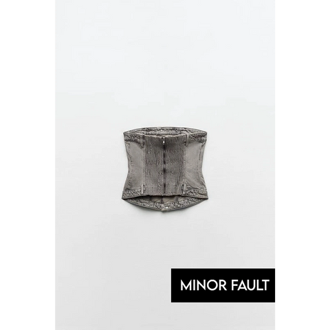 (Minor Fault) Vintage Denim Corset | Montivo Pakistan