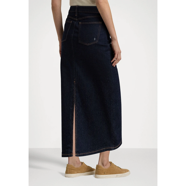 Rinse Wash Long Maxi Denim Skirt | Montivo Pakistan