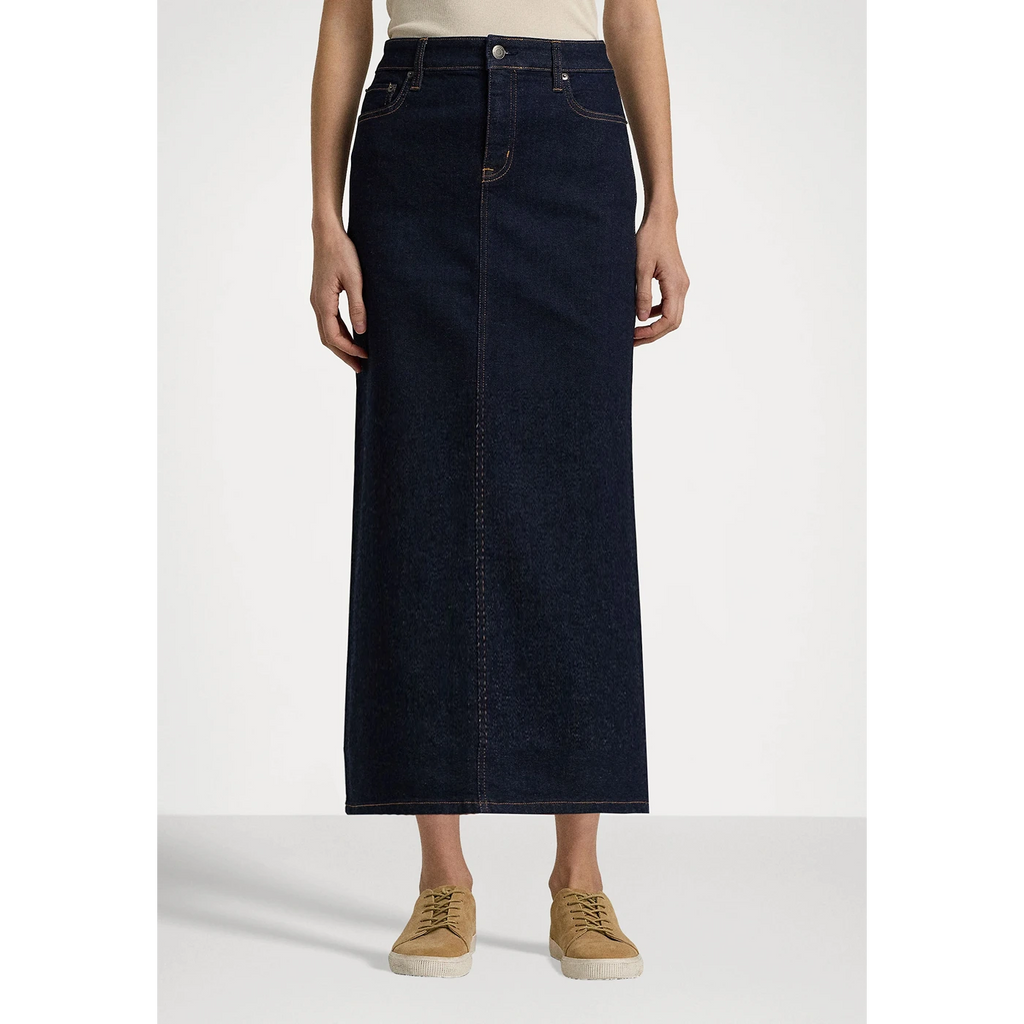 Rinse Wash Long Maxi Denim Skirt | Montivo Pakistan