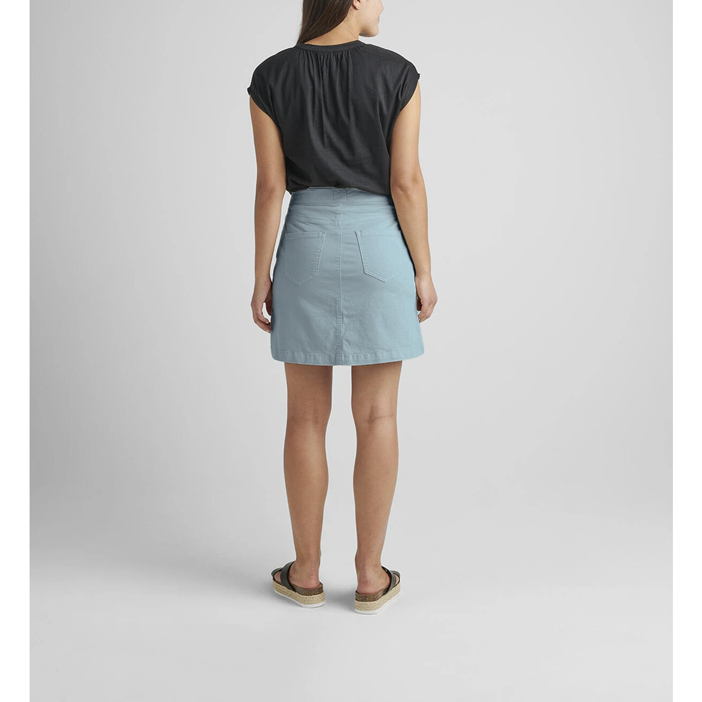 Pull-On Blue Cotton Skirt | Montivo Pakistan