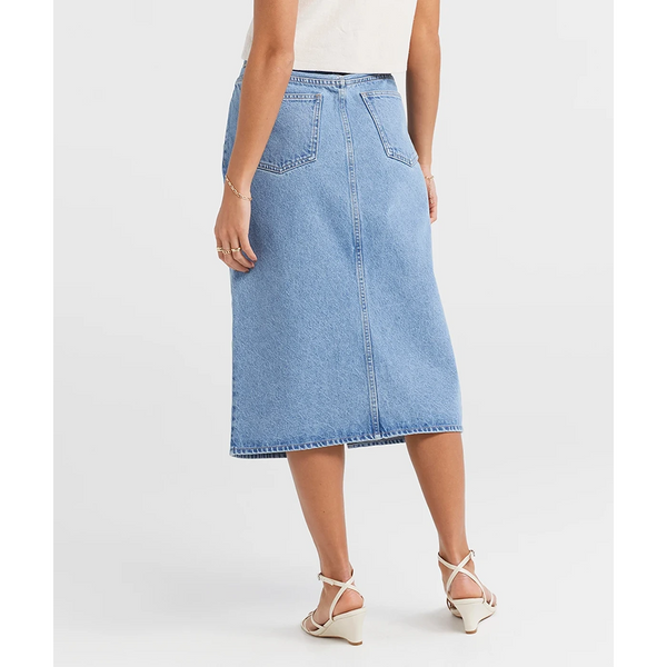Light Blue Front Slit Skirt | Montivo Pakistan