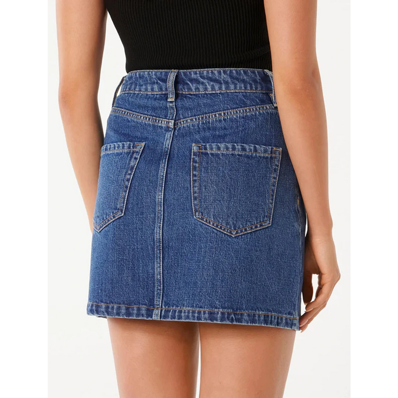 Dark Blue Mini Denim Skirt | Montivo Pakistan