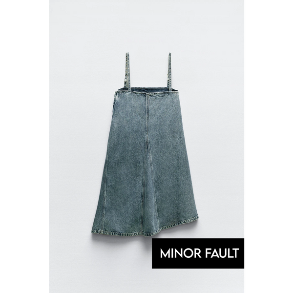 (Minor Fault) ZR Blue Denim Dress | Montivo Pakistan