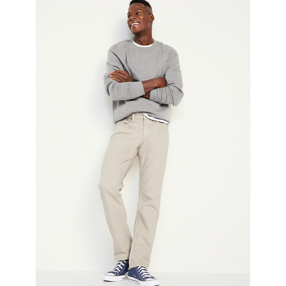 Ecru Slim Fit Flex Jeans | Montivo Pakistan