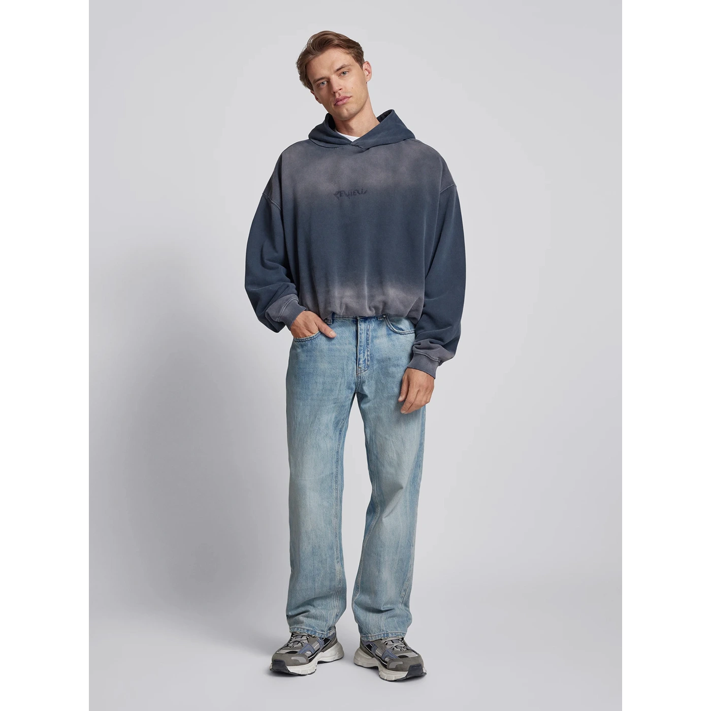 Light Blue Baggy Fit Jeans | Montivo Pakistan