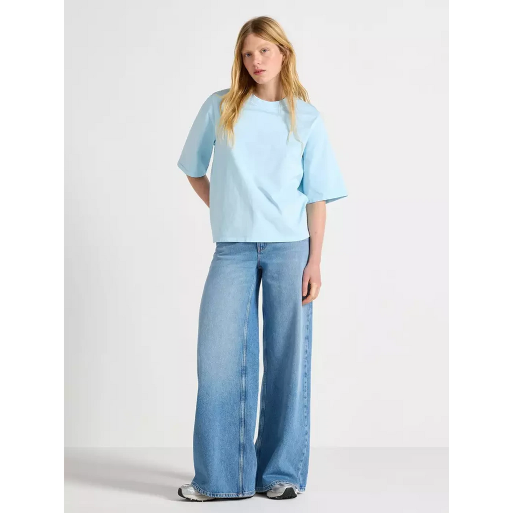 Light Blue Extra Wide Leg Jeans | Montivo Pakistan