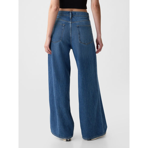 Mid Blue Extra Wide Leg Jeans | Montivo Pakistan