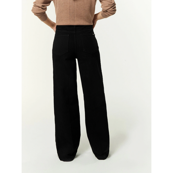 Black Extra Wide Leg Jeans | Montivo Pakistan