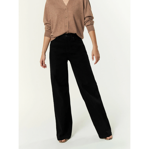 Black Extra Wide Leg Jeans | Montivo Pakistan