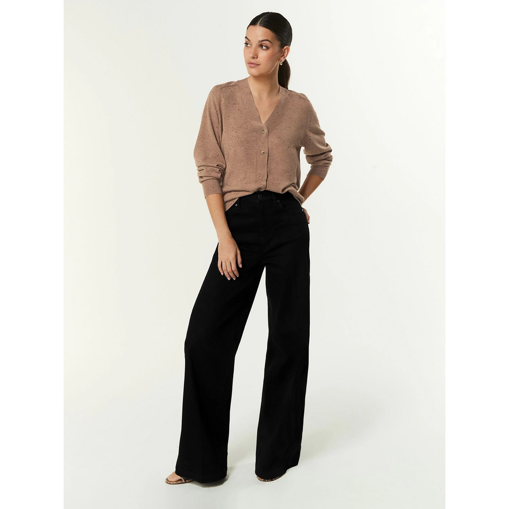 Black Extra Wide Leg Jeans | Montivo Pakistan