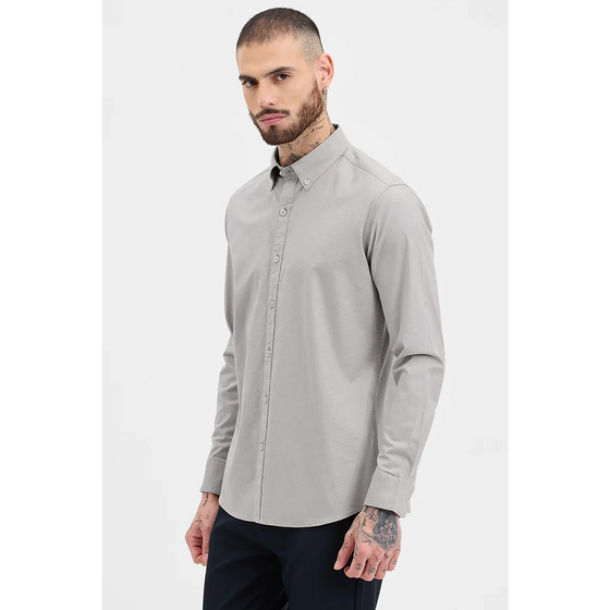 Light Grey Slim Fit Shirt | Montivo Pakistan