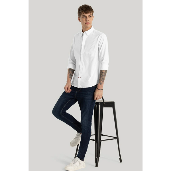 White Slim Fit Shirt | Montivo Pakistan