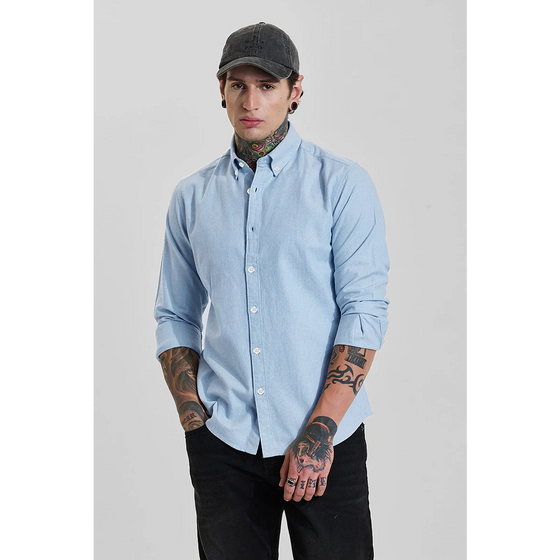 Light Blue Slim Fit Shirt | Montivo Pakistan