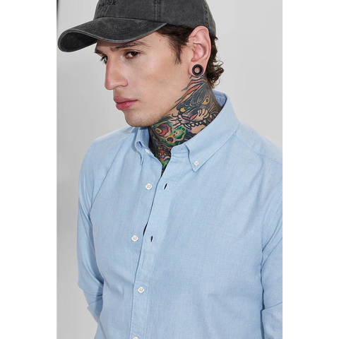 Light Blue Slim Fit Shirt | Montivo Pakistan