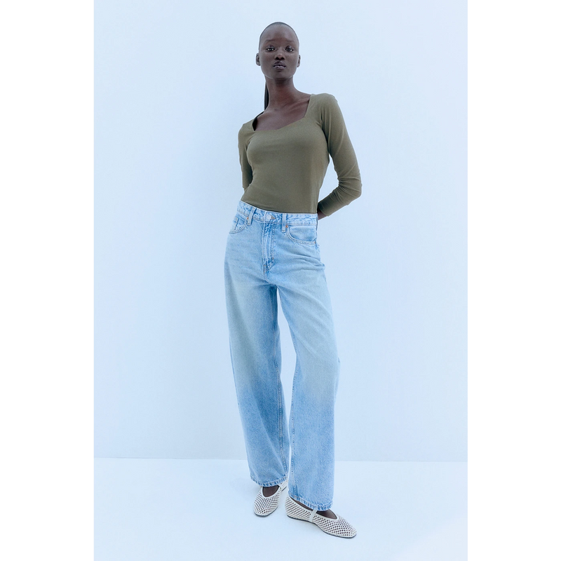 Olive Green Long Sleeves Jersey Bodysuit | Montivo Pakistan
