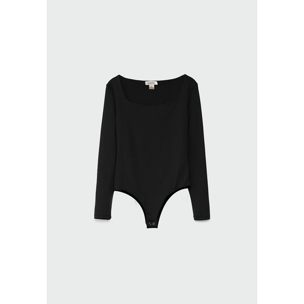 Black Long Sleeves Jersey Bodysuit | Montivo Pakistan