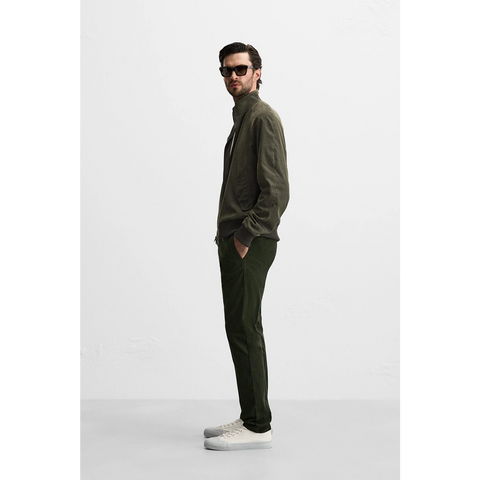 Bottle Green Slim Fit Chinos | Montivo Pakistan