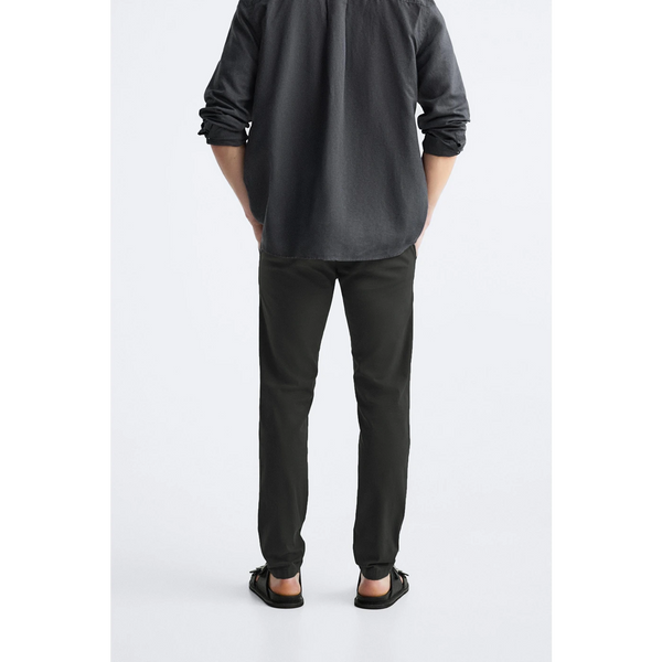 Dark Grey Slim Fit Chinos | Montivo Pakistan