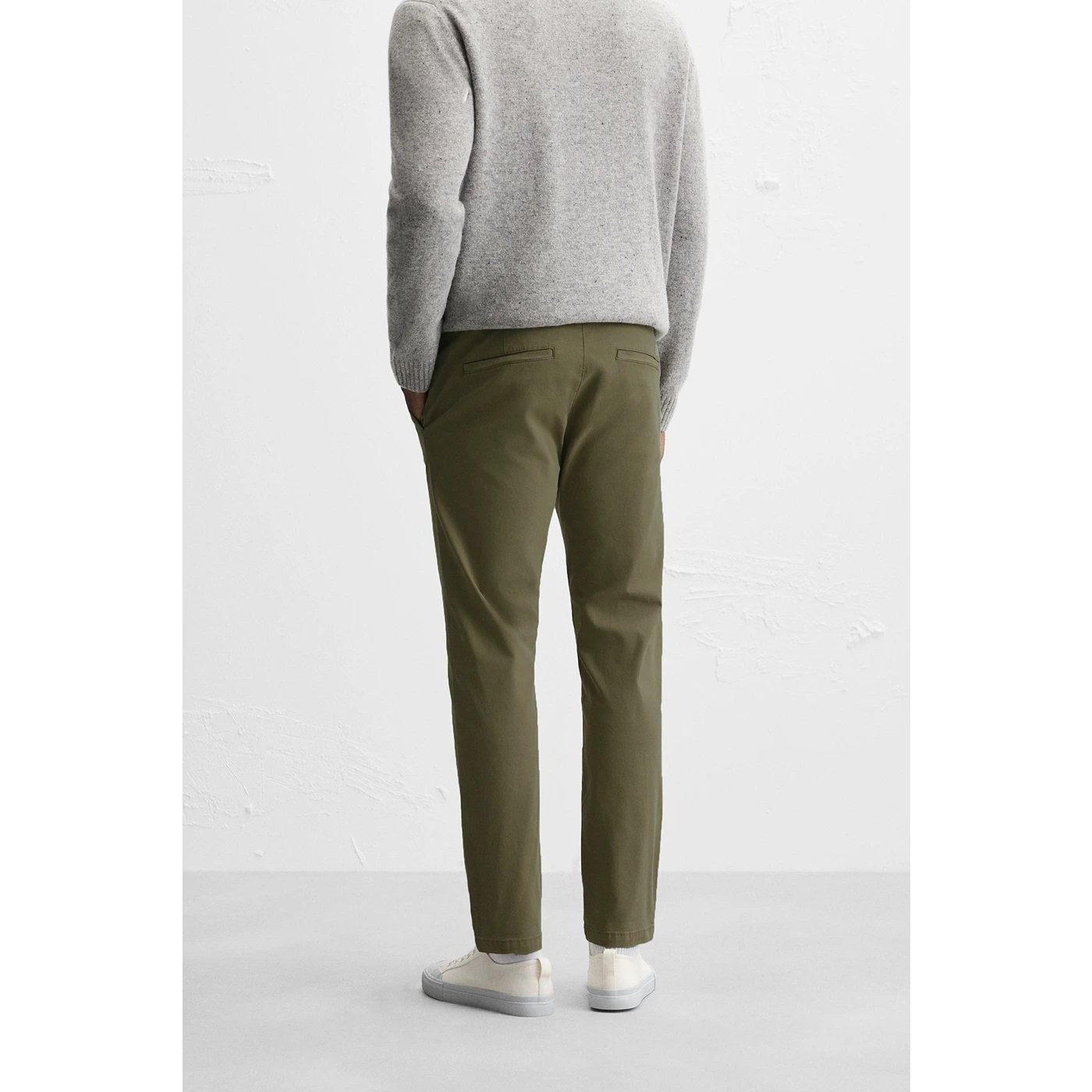 Olive Green Slim Fit Chinos | Montivo Pakistan