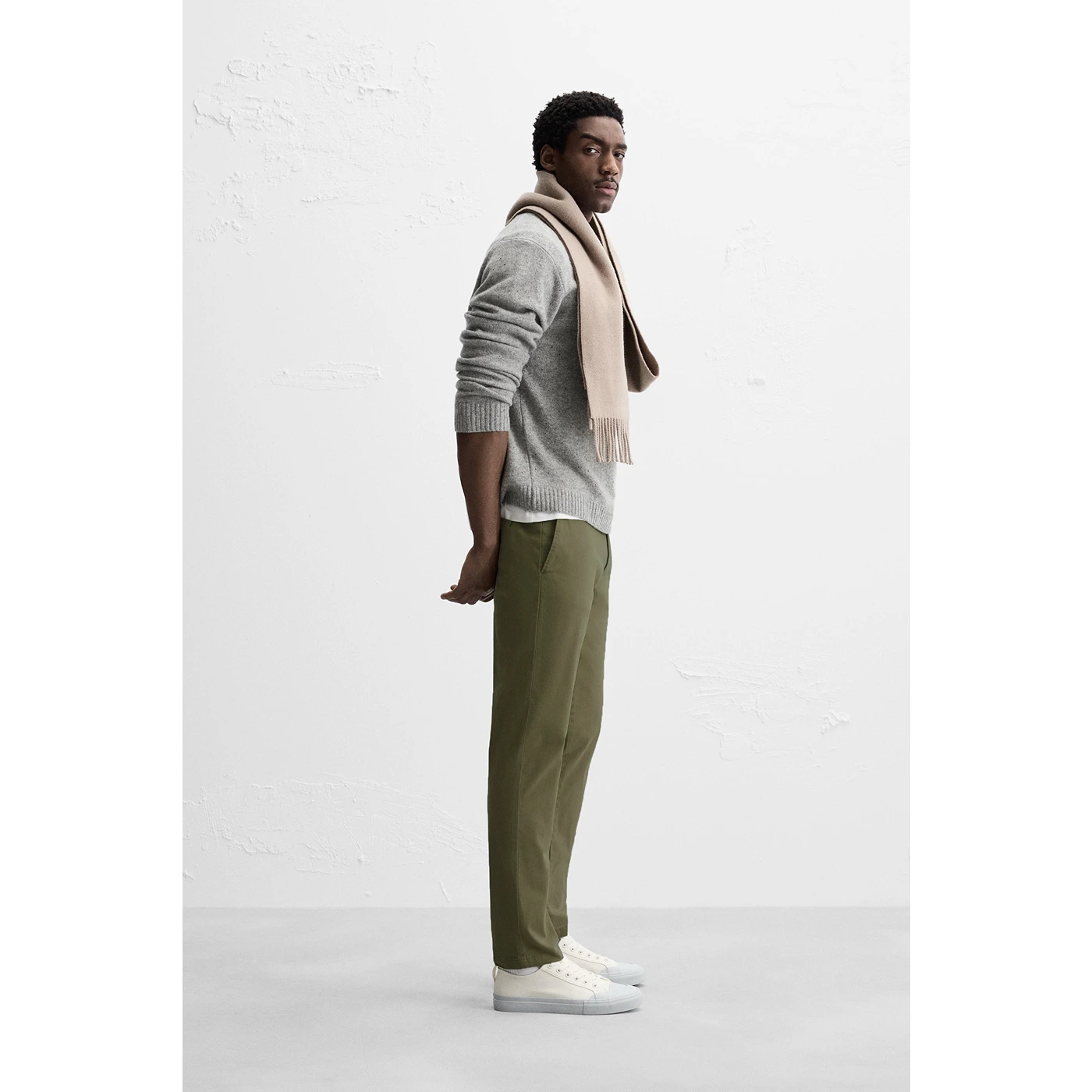 Olive Green Slim Fit Chinos | Montivo Pakistan