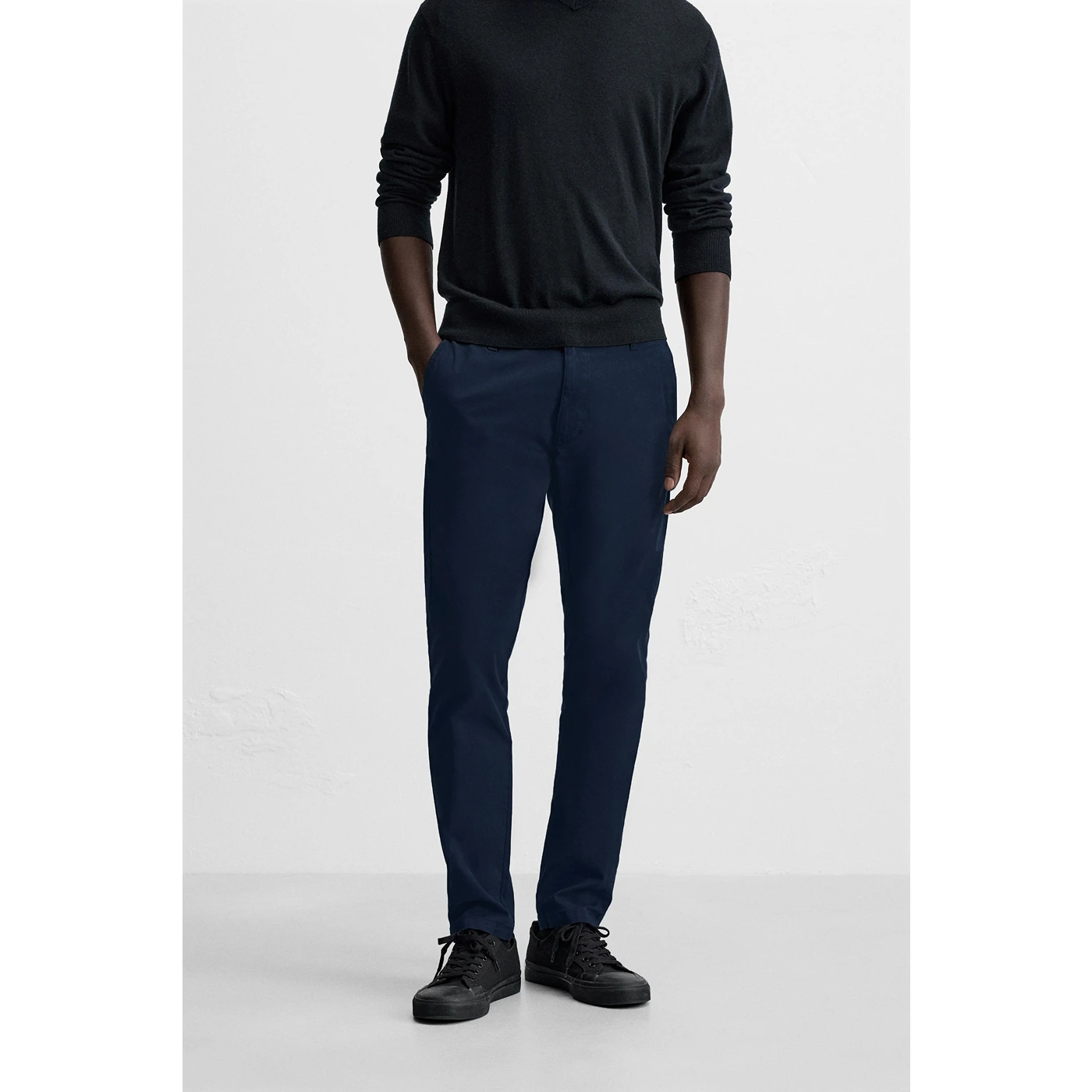 Royal Blue Slim Fit Chinos | Montivo Pakistan