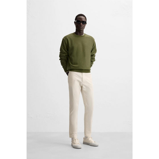 Ecru Slim Fit Chinos | Montivo Pakistan