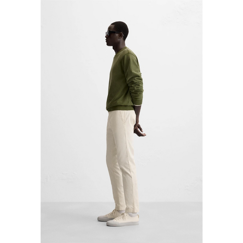 Ecru Slim Fit Chinos | Montivo Pakistan