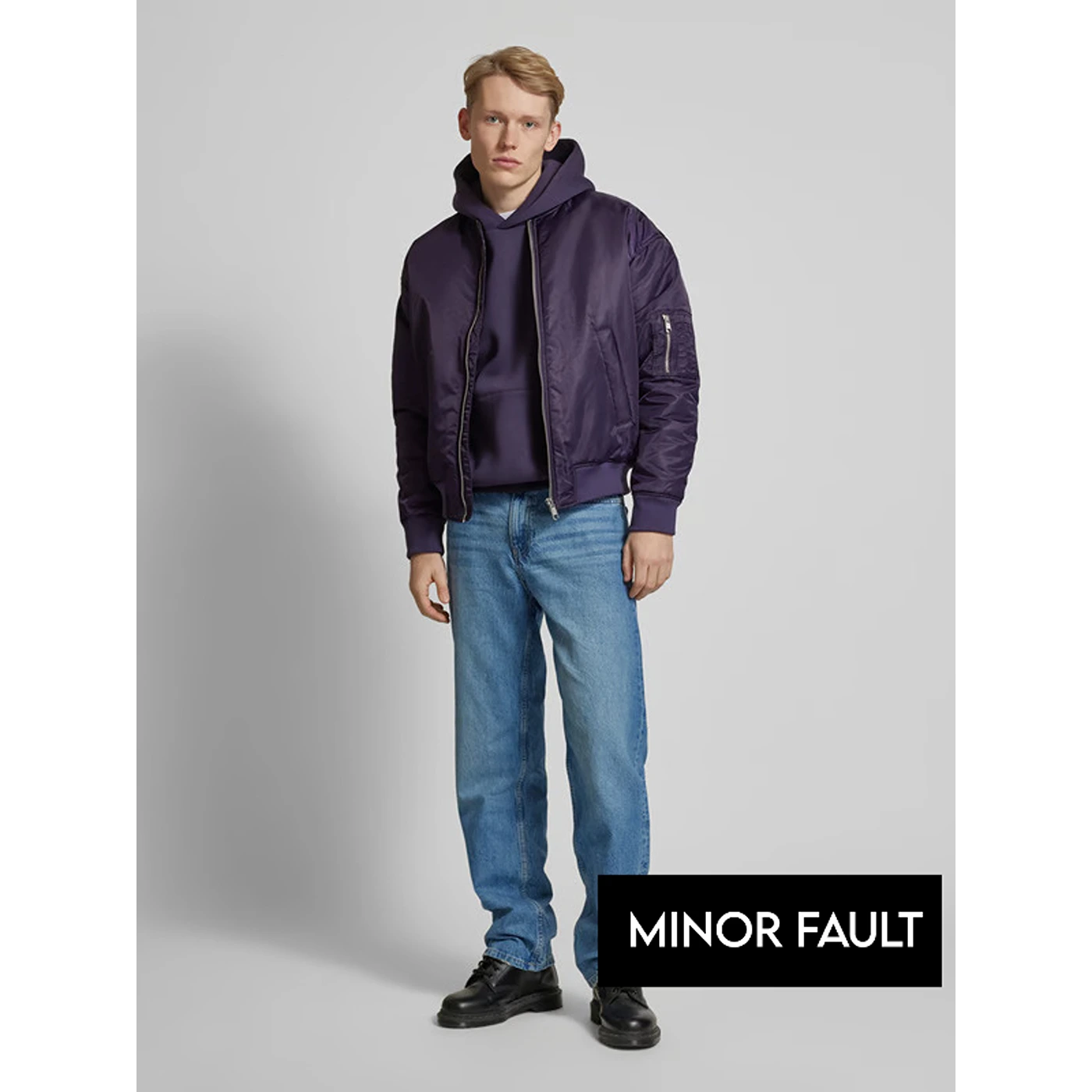 (Minor Fault) Mid Blue Baggy Fit Jeans | Montivo Pakistan