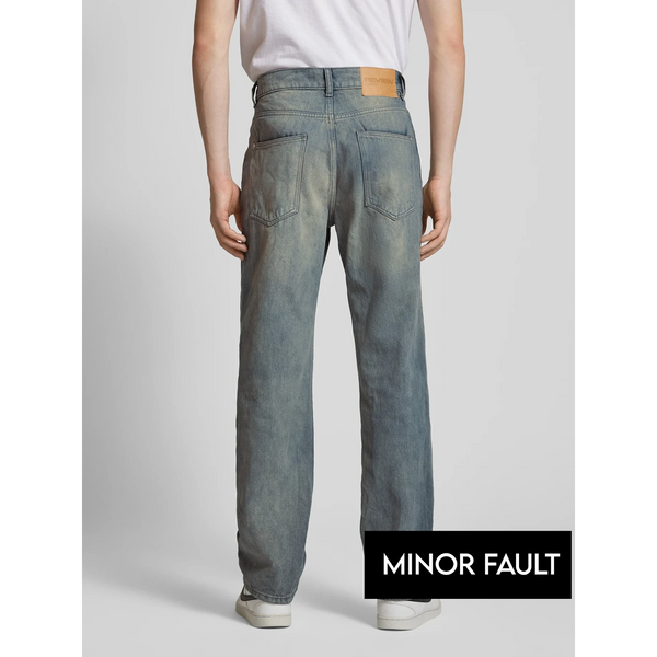 (Minor Fault) Vintage Light Blue Baggy Jeans | Montivo Pakistan