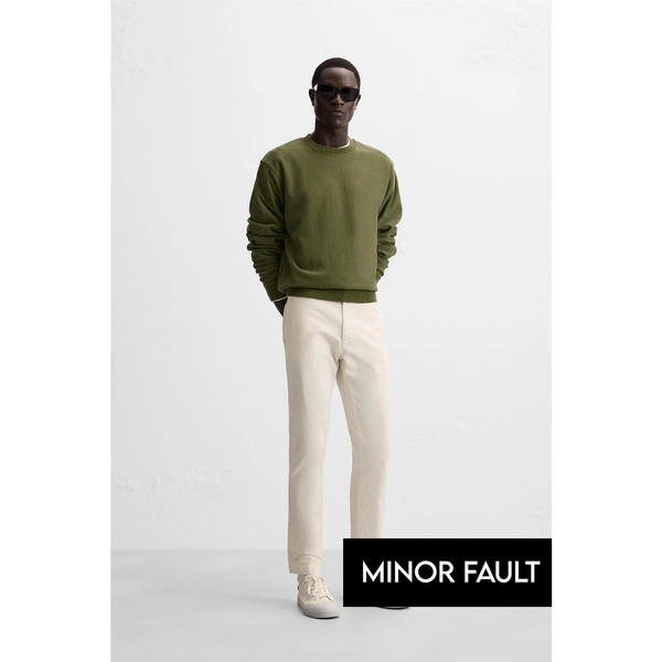 (Minor Fault) Ecru Slim Fit Chinos | Montivo Pakistan