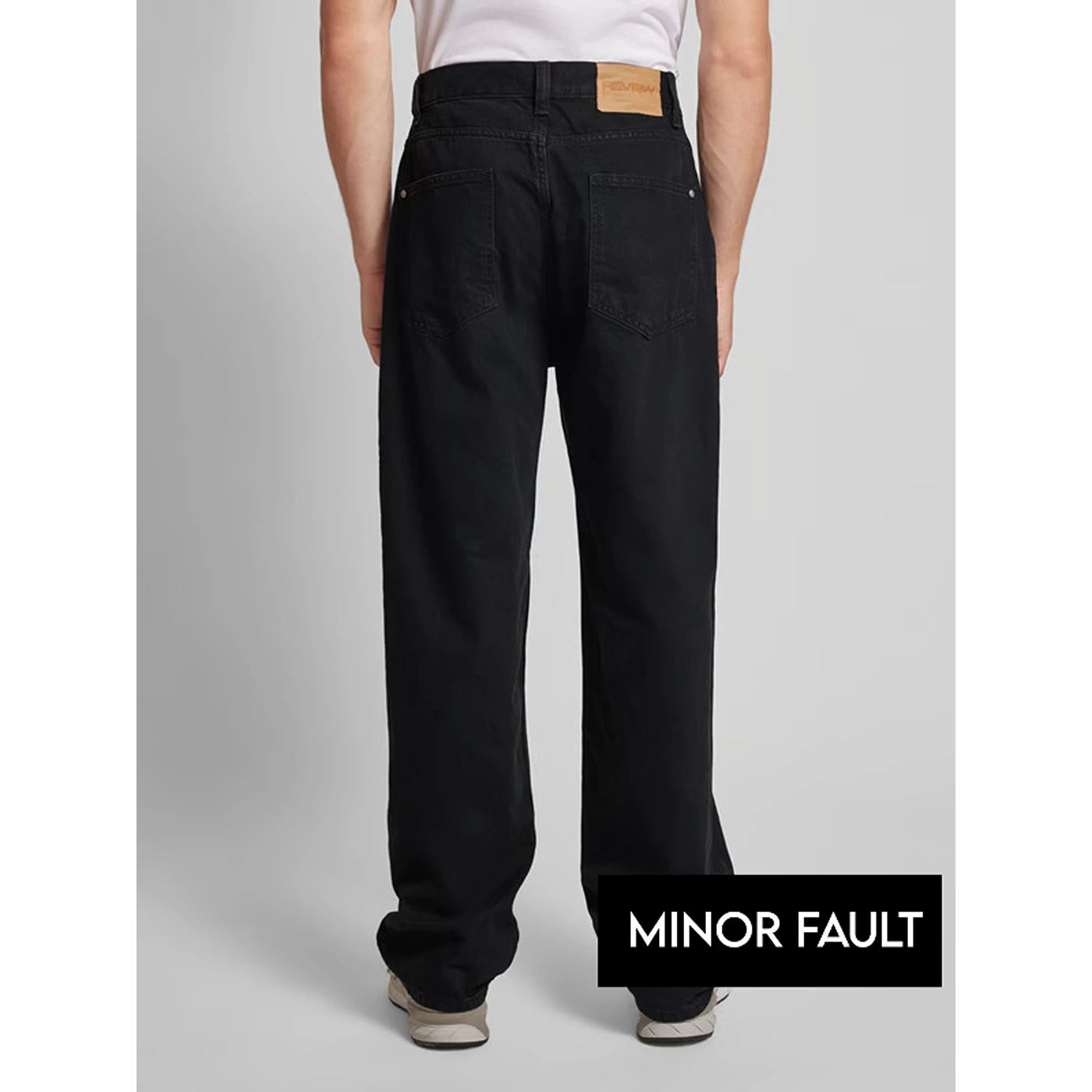 (Minor Fault) Black Baggy Fit Jeans | Montivo Pakistan