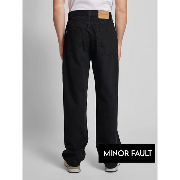 (Minor Fault) Black Baggy Fit Jeans | Montivo Pakistan