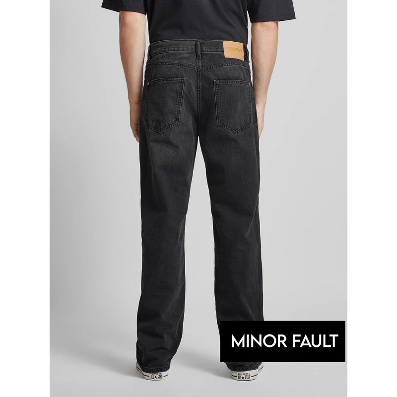 (Minor Fault) Charcoal Grey Baggy Fit Jeans | Montivo Pakistan
