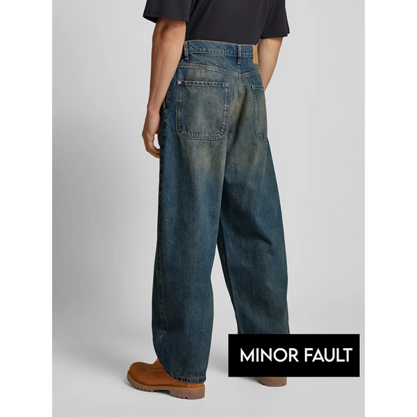 (Minor Fault) Vintage Blue Baggy Fit Jeans | Montivo Pakistan