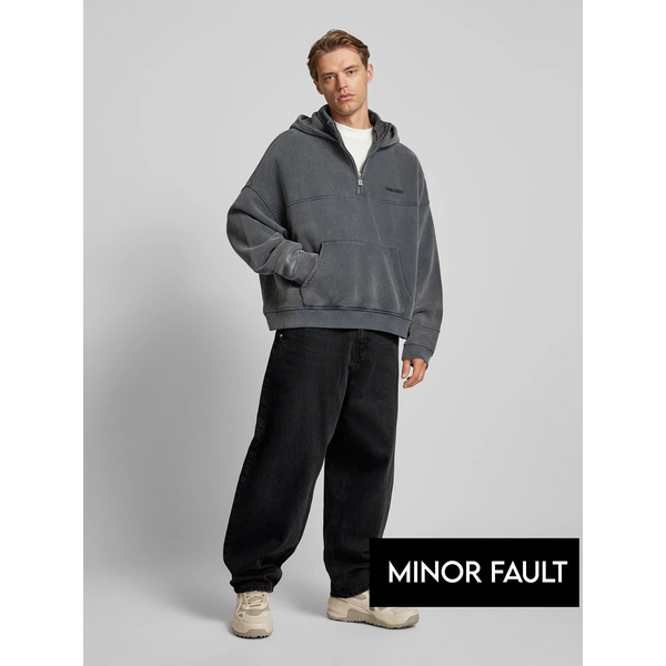 (Minor Fault) Black Baggy Fit Skater Jeans | Montivo Pakistan