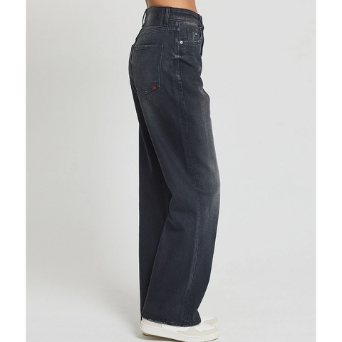 Charcoal Wide Leg Baggy Jeans | Montivo Pakistan