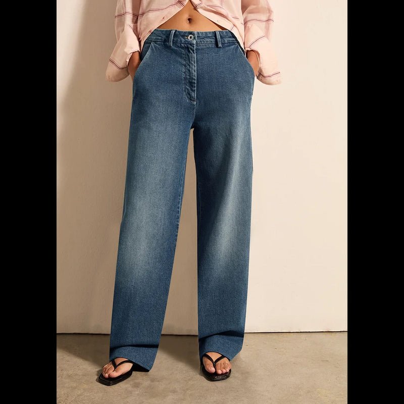 Vitange Blue Wide Leg Jeans | Montivo Pakistan