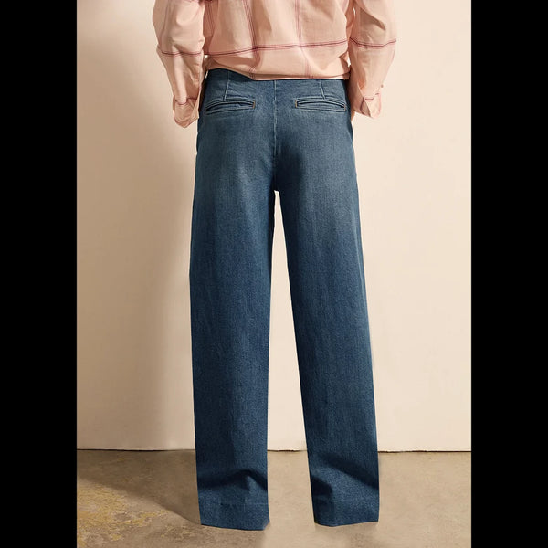 Vitange Blue Wide Leg Jeans | Montivo Pakistan