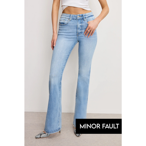 (Minor Fault) Light Blue Classic Boot-Cut Jeans | Montivo Pakistan