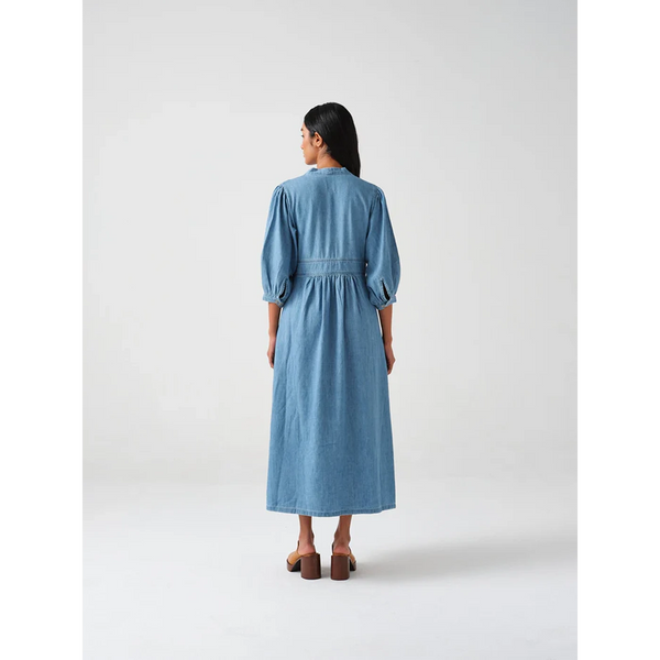 Vintage Light Blue Denim Dress | Montivo Pakistan