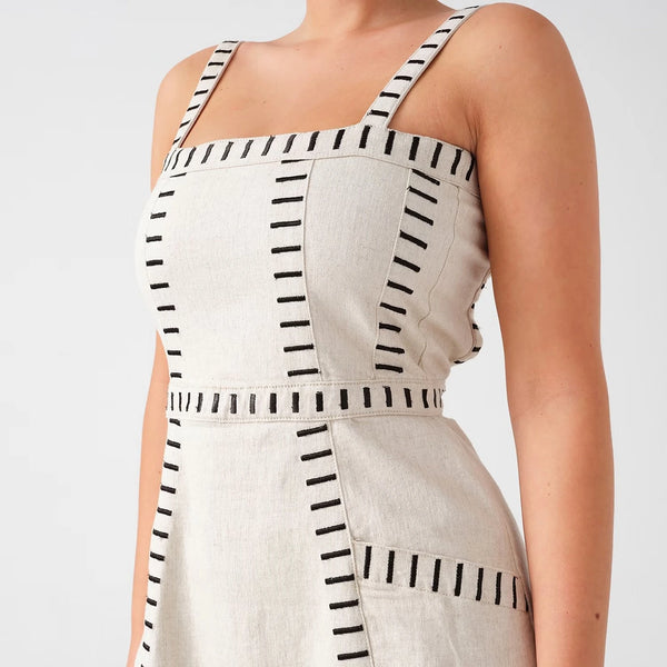 White Maxi Strap Dress | Montivo Pakistan
