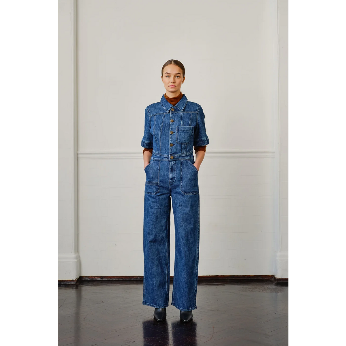 Blue Denim Jumpsuit | Montivo Pakistan